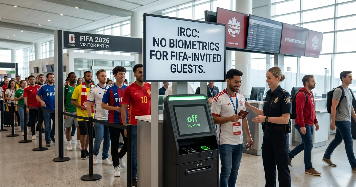 IRCC waives biometrics for FIFA-invited visitors ahead of 2026 World Cup